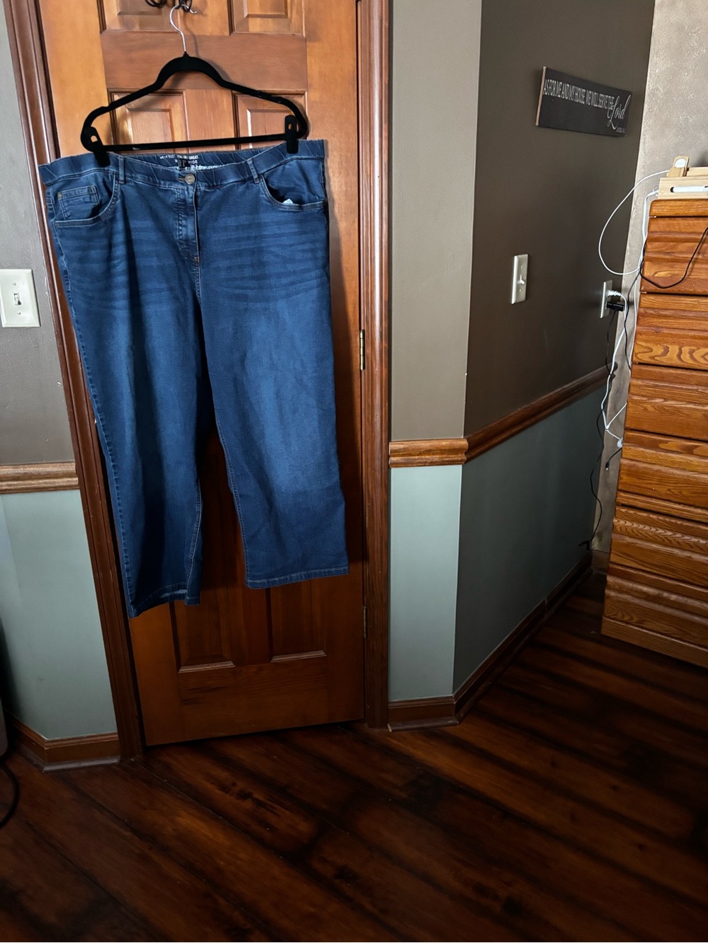 Eloquii Dark Blue Wide Leg Jeans